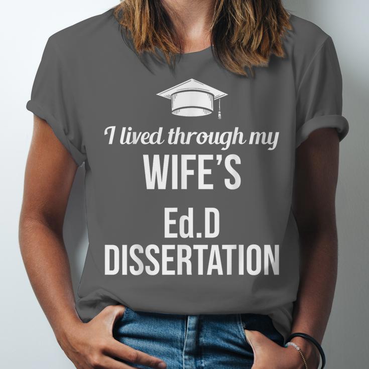 EDD Doctor Of Education EdD Wife Doctorate Graduation Unisex Jersey T-Shirt