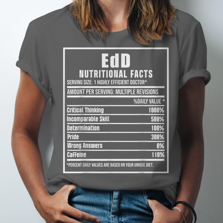 EdD Doctor Of Education Nutrition Doctorate Graduation Unisex Jersey T-Shirt