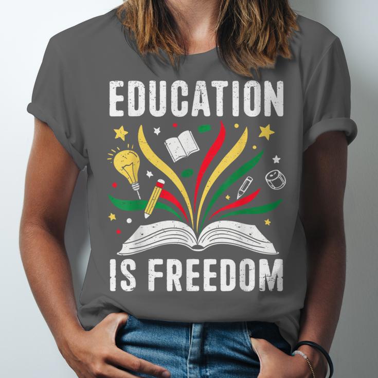 Education Is Freedom Books History Teacher Kids Unisex Jersey T-Shirt Education Is Freedom Books History Teacher Kids Unisex Jersey T-Shirt
