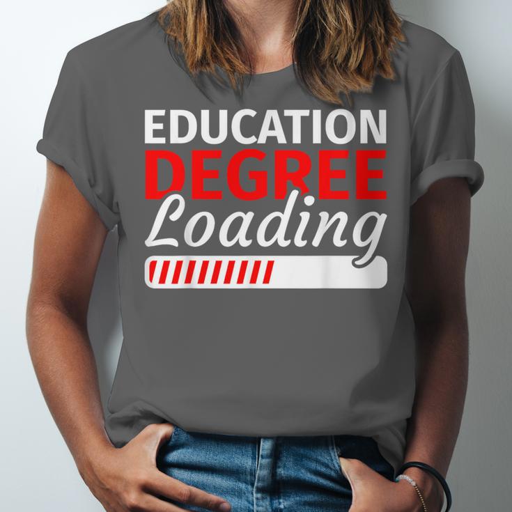 Education Major Shirts Teaching Degree Loading Graduation Unisex Jersey T-Shirt
