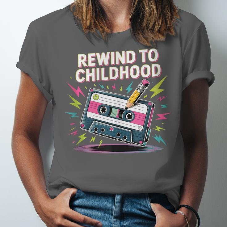 Elder Millennials Embracing 90s Rewind Nostalgia Vibes Unisex Jersey T-Shirt Elder Millennials Embracing 90s Rewind Nostalgia Vibes Unisex Jersey T-Shirt