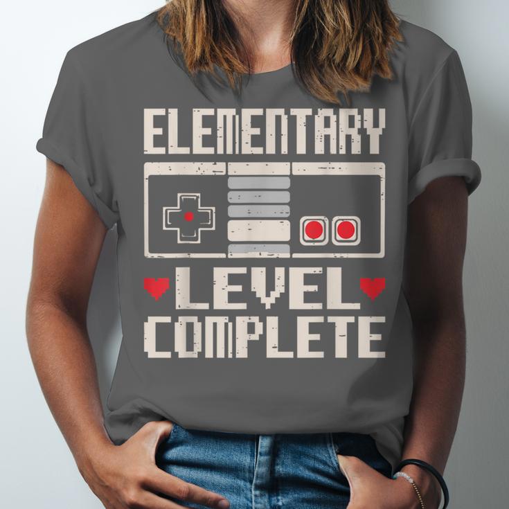 Elementary Level Complete Gamer Class Of 2025 Graduation Unisex Jersey T-Shirt
