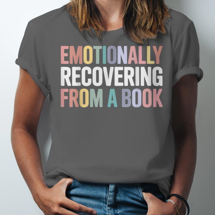 Emotionally Recovering From a Book Reading Librarian Unisex Jersey T-Shirt
