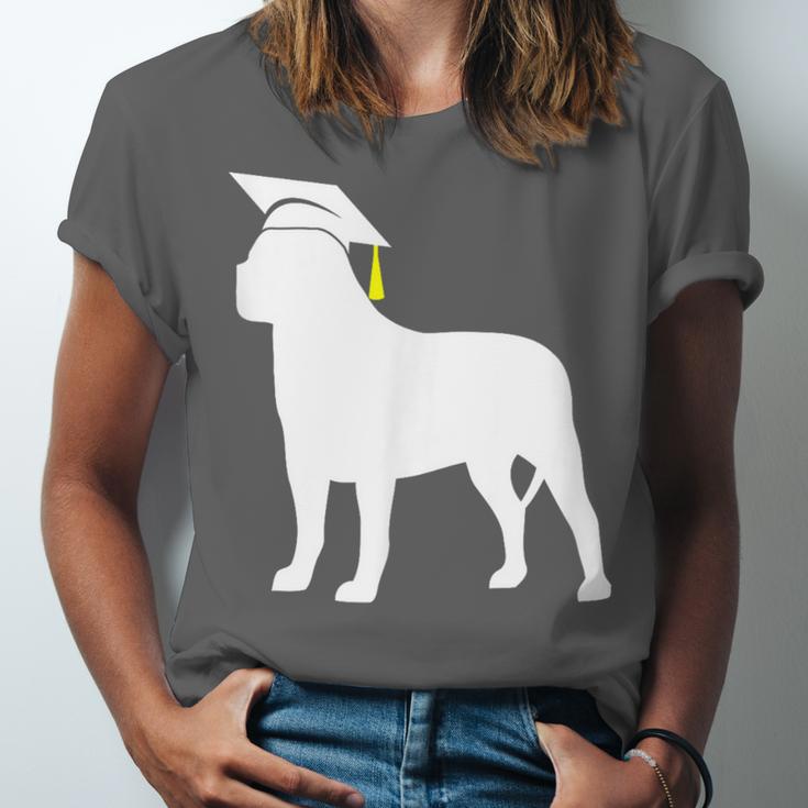 English Mastiff Graduation Dog Graduate Unisex Jersey T-Shirt