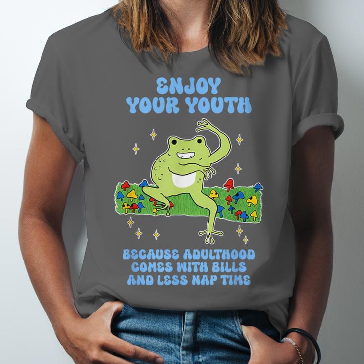 Enjoy Adulthood Comes With Bills Nostalgia Regret Unisex Jersey T-Shirt Enjoy Adulthood Comes With Bills Nostalgia Regret Unisex Jersey T-Shirt