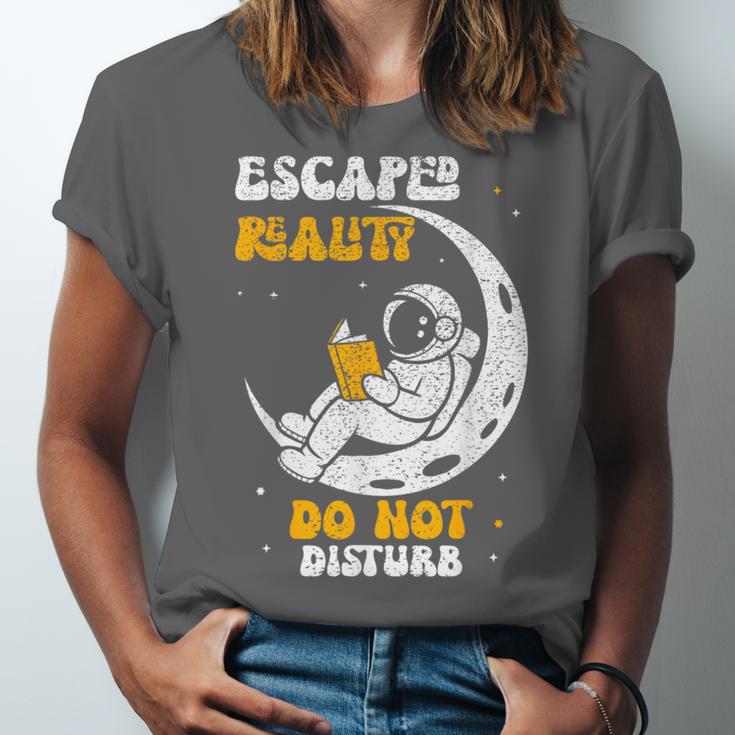 Escaped Reality Do Not Disturb Book Lover Unisex Jersey T-Shirt