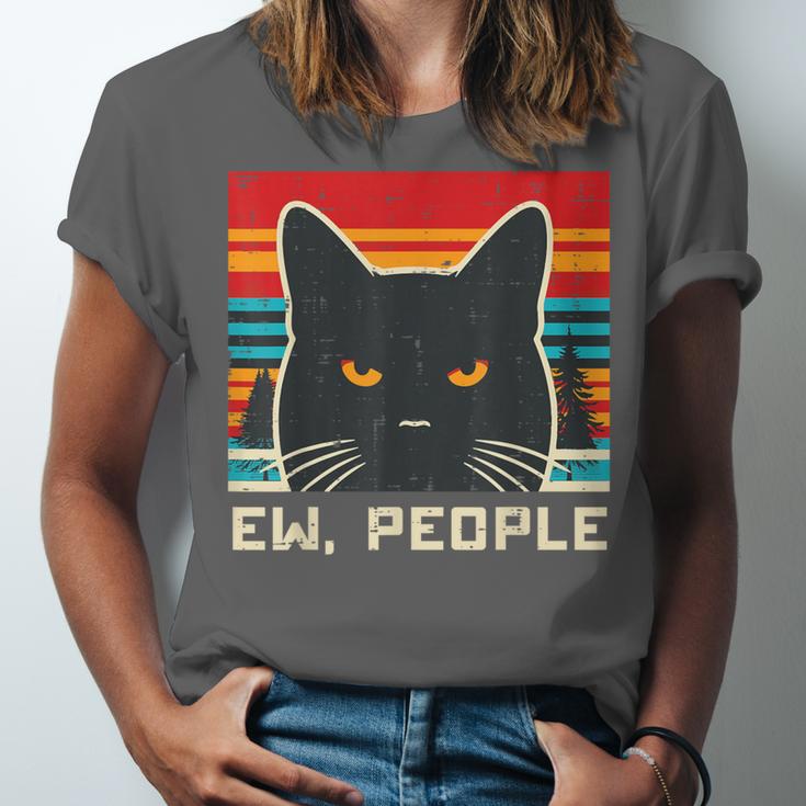 Ew People Cat Saying Introvert Women Men Kids Unisex Jersey T-Shirt Ew People Cat Saying Introvert Women Men Kids Unisex Jersey T-Shirt