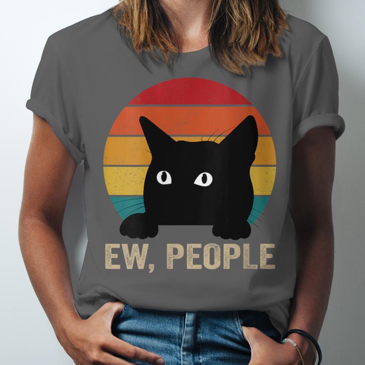 Ew People Introvert Cat Lover Cat Lady Vintage Unisex Jersey T-Shirt Ew People Introvert Cat Lover Cat Lady Vintage Unisex Jersey T-Shirt