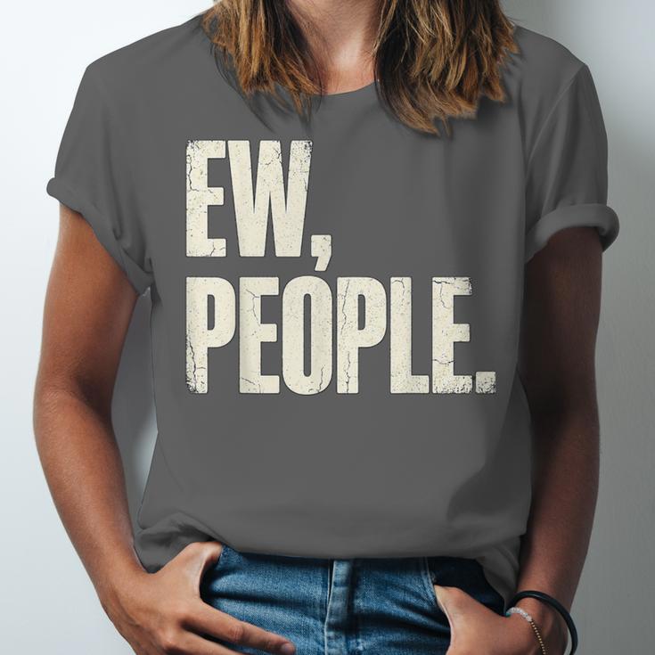 EW People Introvert Sarcastic Graphic Style Unisex Jersey T-Shirt EW People Introvert Sarcastic Graphic Style Unisex Jersey T-Shirt