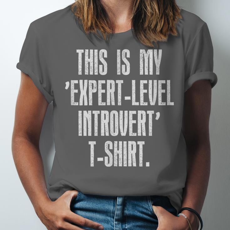 This Is My 'Expert-Level Introvert' Anti Social Sarcastic Unisex Jersey T-Shirt This Is My 'Expert-Level Introvert' Anti Social Sarcastic Unisex Jersey T-Shirt