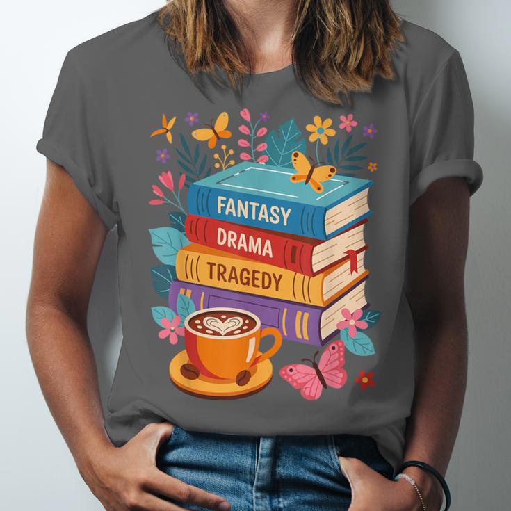 Fantasy Drama Tragedy Books Subtle Anti-Trump Unisex Jersey T-Shirt