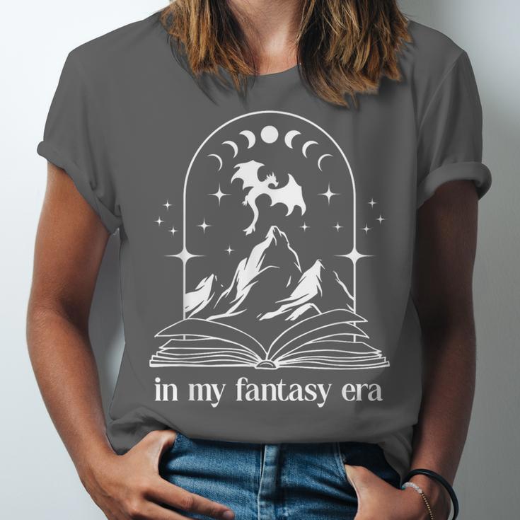 In My Fantasy Era ShirtSmutty Book Dragon In My Fantasy Era Unisex Jersey T-Shirt