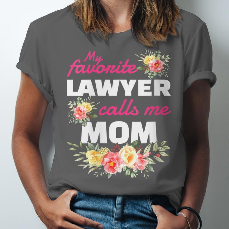 My Favorite Lawyer Calls Me Mom Graduation Unisex Jersey T-Shirt