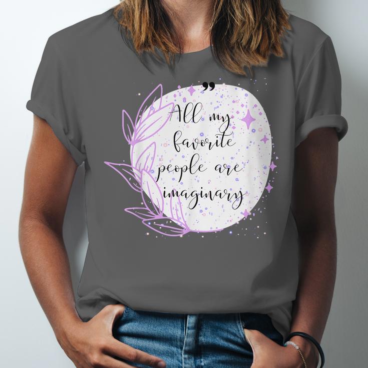 All My Favorite People Are Imaginary Book Lover Idea Unisex Jersey T-Shirt All My Favorite People Are Imaginary Book Lover Idea Unisex Jersey T-Shirt