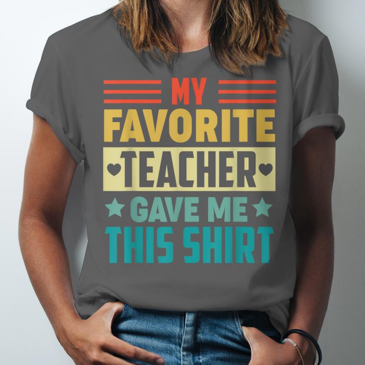 My Favorite Teacher Gave Me This School Graduation Student Unisex Jersey T-Shirt