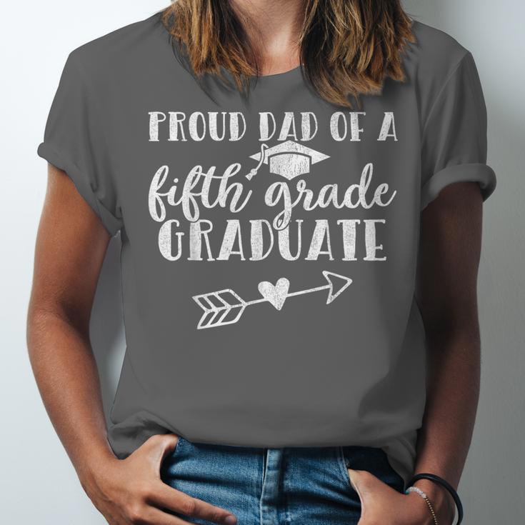 Fifth Grade Graduation Dad Shirt Proud Dad Fifth Grader Unisex Jersey T-Shirt