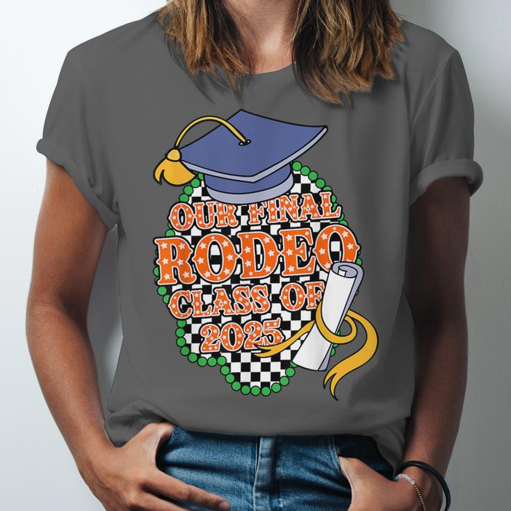 Our Final Rodeo Class Of 2025 Rodeo Western Graduation Texas Unisex Jersey T-Shirt