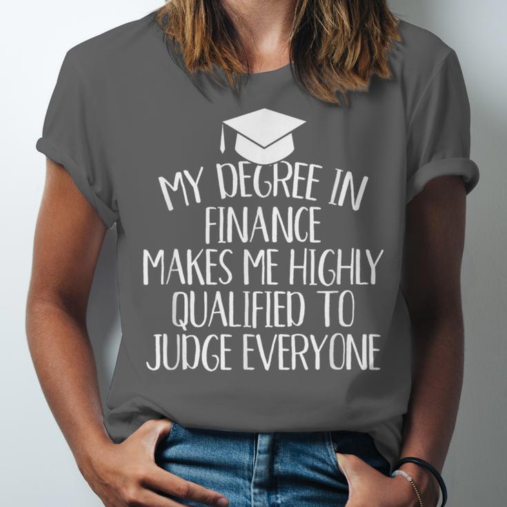 Finance Major Graduation Unisex Jersey T-Shirt
