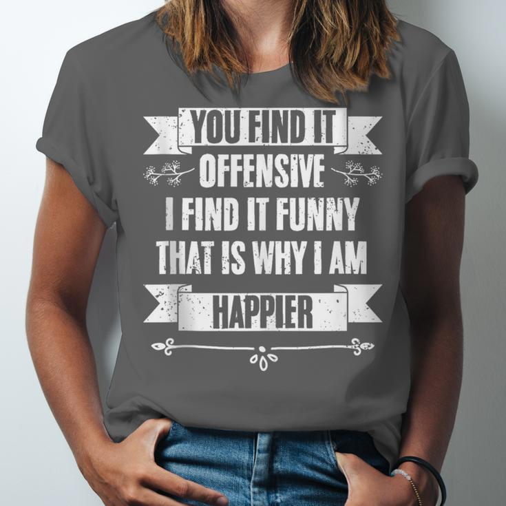 You Find It Offensive I Find It A Sarcastic Introvert Unisex Jersey T-Shirt You Find It Offensive I Find It A Sarcastic Introvert Unisex Jersey T-Shirt