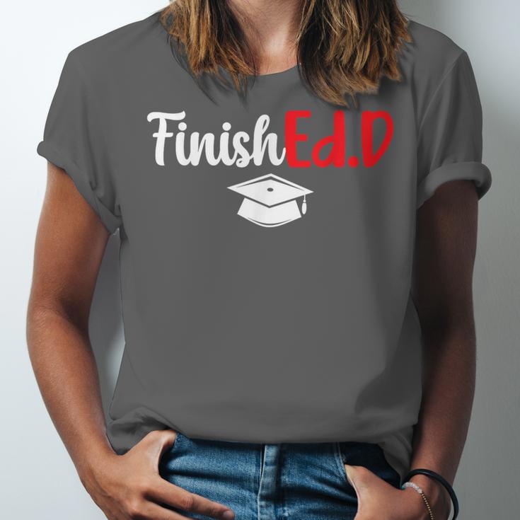 FinishEdD Doctor Of Education Graduate EdD Graduation Unisex Jersey T-Shirt