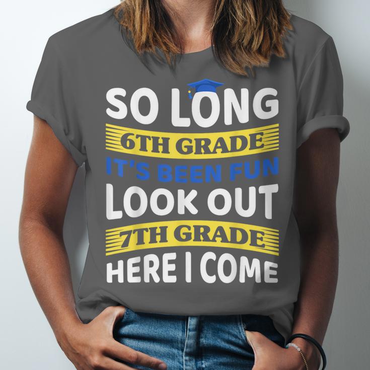 First Day School 7th Grade 6th Grade Graduation Unisex Jersey T-Shirt