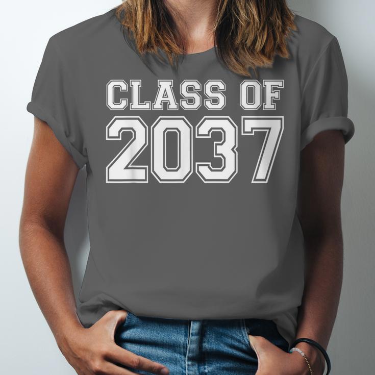 First Grade Class Of 2037 First Day School Graduation Kids Unisex Jersey T-Shirt