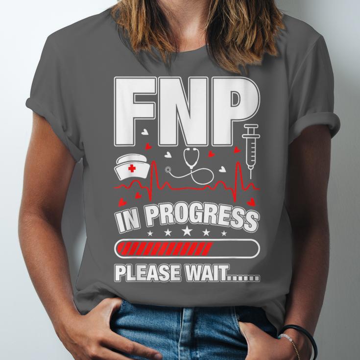 FNP In Progress Graduation Family Nurse Practitioner Unisex Jersey T-Shirt