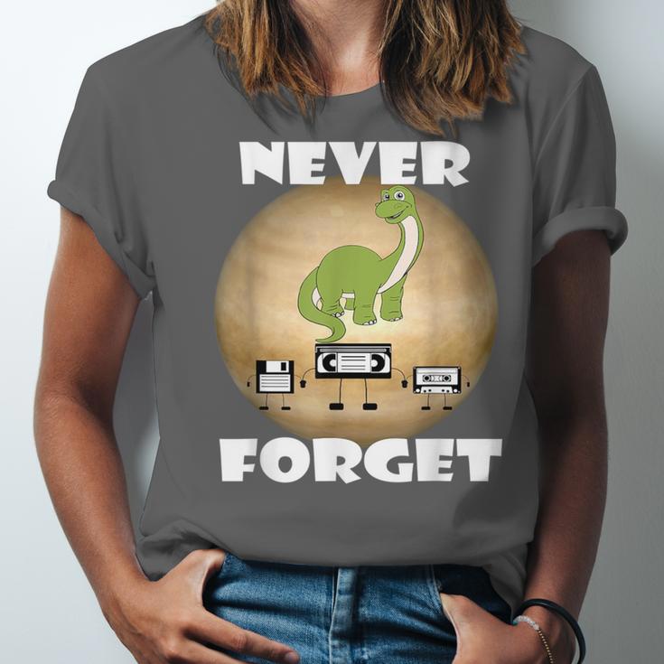 Never Forget Women Men Never Forget Men Nostalgia Unisex Jersey T-Shirt