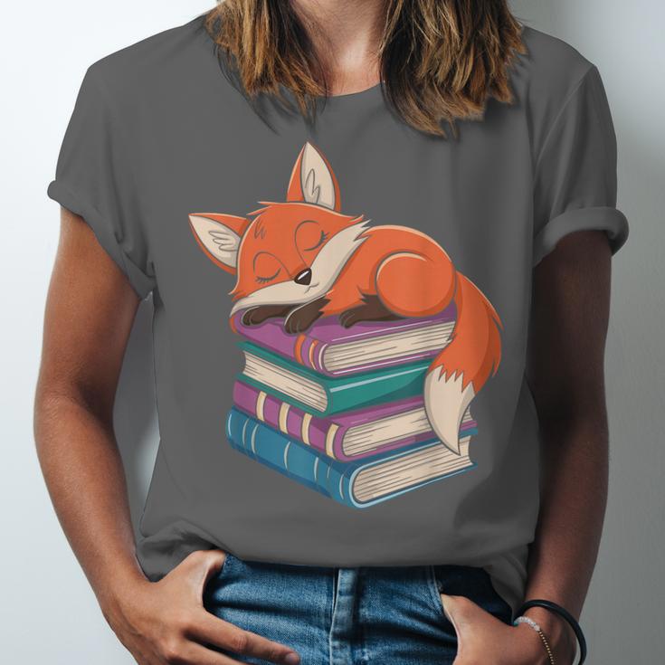 Fox Reading Book Pajama Sleep Unisex Jersey T-Shirt Fox Reading Book Pajama Sleep Unisex Jersey T-Shirt