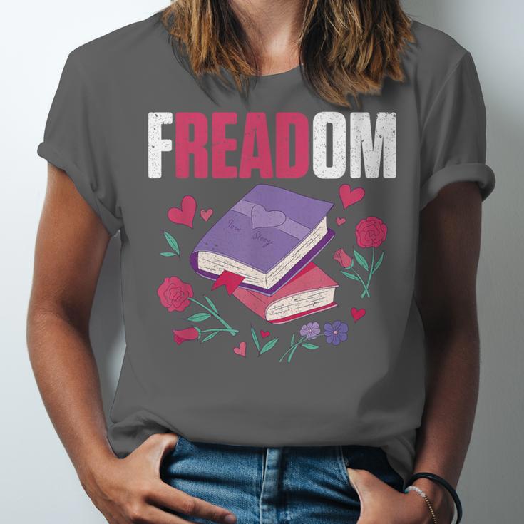 Freadom Anti Ban Books Freedom To Read Book Reading Unisex Jersey T-Shirt