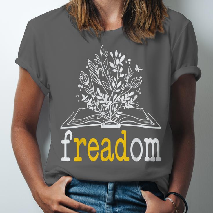 Freadom Freedom Read Banned Books Librarians Unisex Jersey T-Shirt
