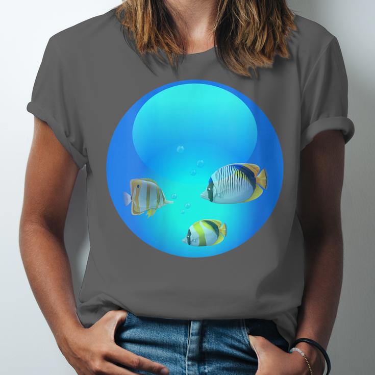 Frutiger Aero Aesthetic Tech Orb Fishes Unisex Jersey T-Shirt Frutiger Aero Aesthetic Tech Orb Fishes Unisex Jersey T-Shirt