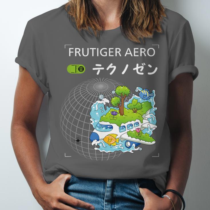 Frutiger Aero Y2K Fashion Trends Statement Piece Tech Orbite Unisex Jersey T-Shirt