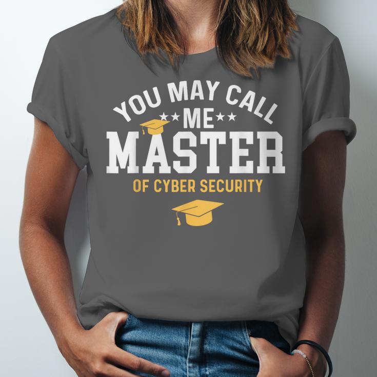 Funny Cyber Security Graduation You May Call Me Master Unisex Jersey T-Shirt