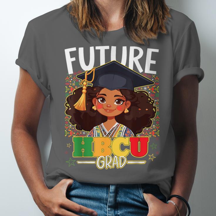 Future HBCU Grad Afro Girl College Graduation Kids Unisex Jersey T-Shirt