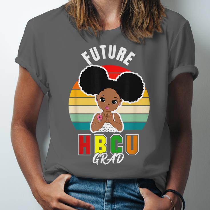 Future HBCU Grad Graduate Afro Girl College Graduation Unisex Jersey T-Shirt