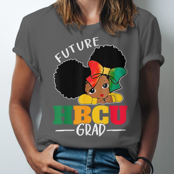 Future HBCU Grad History Girl Graduation HBCU Kids Unisex Jersey T-Shirt
