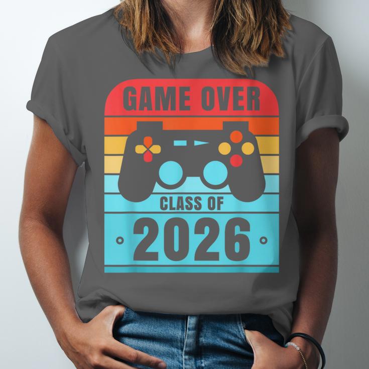 Game Over Class Of 2026 Shirt Students Graduation Unisex Jersey T-Shirt