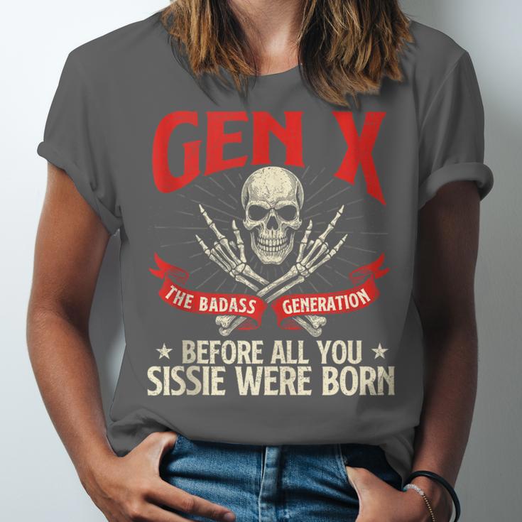 Gen X The Badass Generation Generation X Gen Xer Nostalgia Unisex Jersey T-Shirt