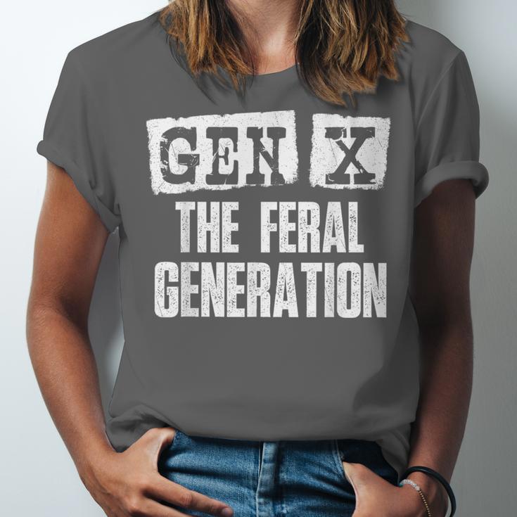 Gen X The Feral Generation Generation X Gen Xer Nostalgia Unisex Jersey T-Shirt Gen X The Feral Generation Generation X Gen Xer Nostalgia Unisex Jersey T-Shirt