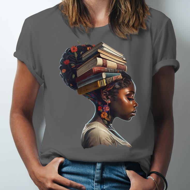 Girl Crown Of Books African Teacher Black History BHM Unisex Jersey T-Shirt Girl Crown Of Books African Teacher Black History BHM Unisex Jersey T-Shirt