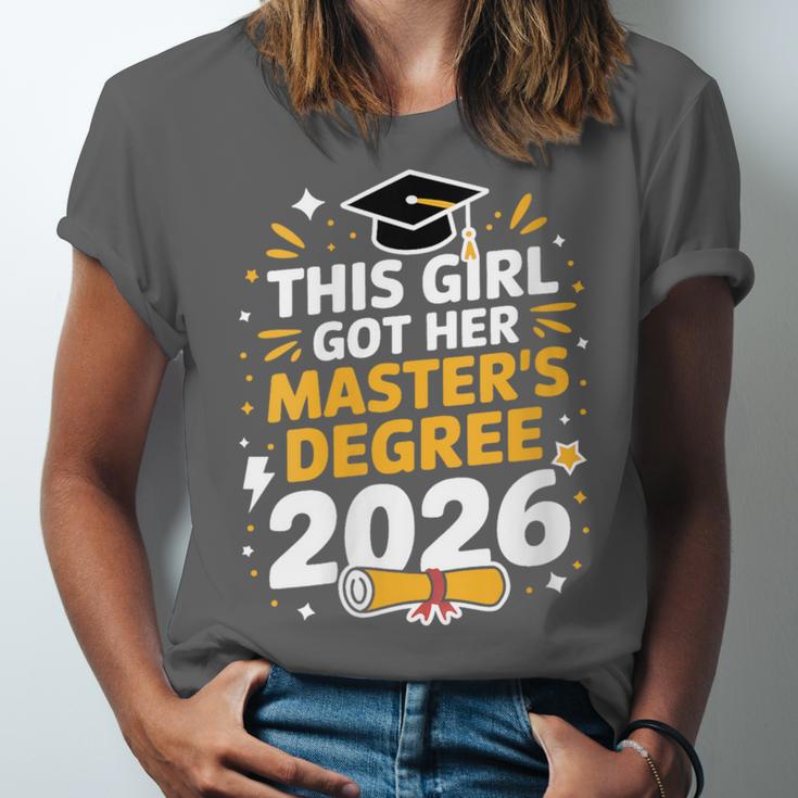 This Girl Got Her Masters Degree Graduation Mastered It 2026 Unisex Jersey T-Shirt