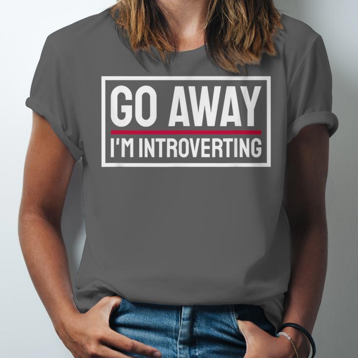 Go Away I'm Introverting Introverts Introverted Person Unisex Jersey T-Shirt Go Away I'm Introverting Introverts Introverted Person Unisex Jersey T-Shirt