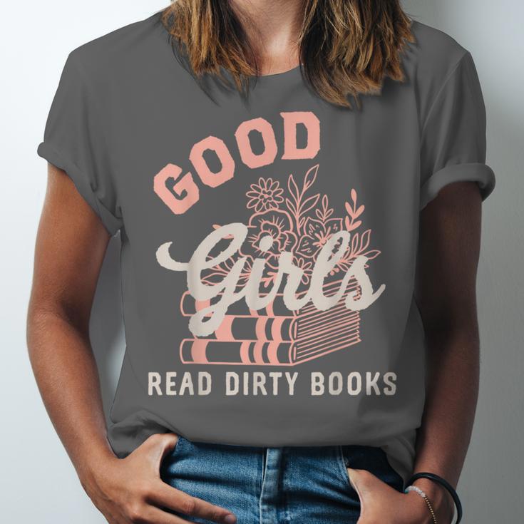 Good Girls Read Dirty Books Smutty Book Merch I Dont Watch Unisex Jersey T-Shirt