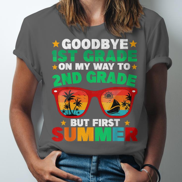 Goodbye 1st Grade First Summer Graduation Last Day Boys Unisex Jersey T-Shirt