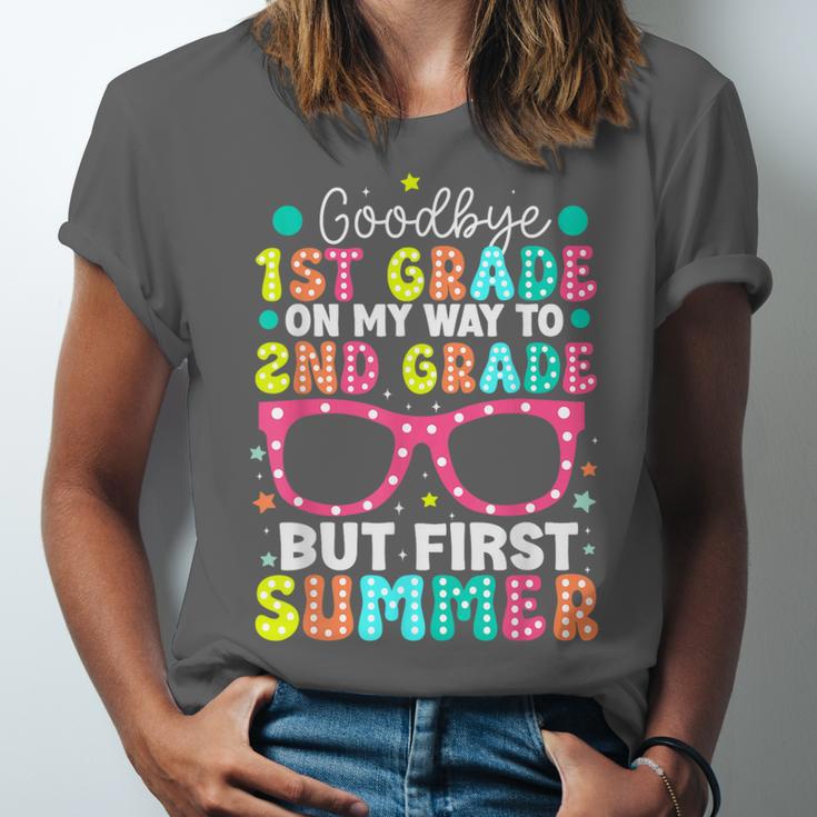 Goodbye 1st Grade Graduation To Second Grade First Summer Unisex Jersey T-Shirt