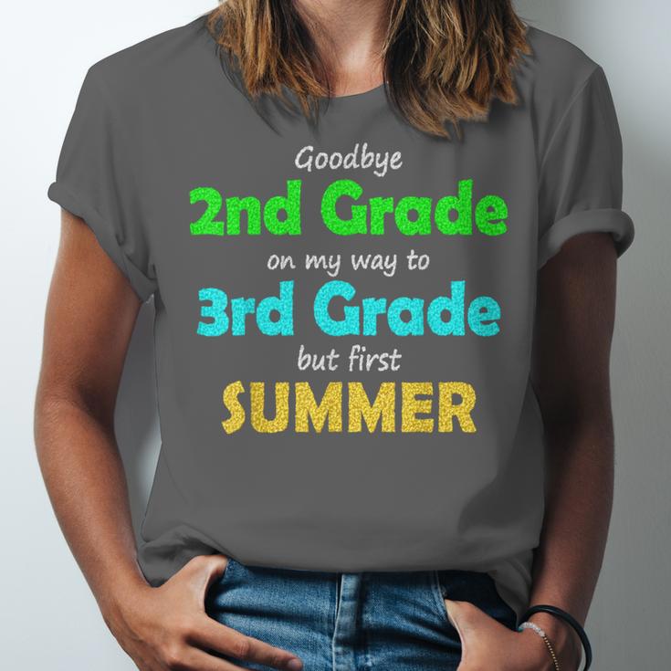 Goodbye 2nd Grade On My Way To 3th Grade 2022 Graduation Unisex Jersey T-Shirt