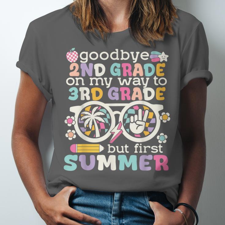 Goodbye 2nd Grade Graduation To 3rd Grade But First Summer Unisex Jersey T-Shirt