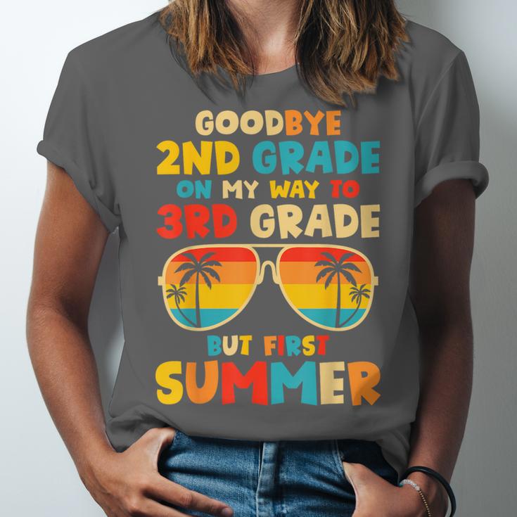 Goodbye 2nd Grade Graduation To 3rd Grade Hello Summer Kids Unisex Jersey T-Shirt