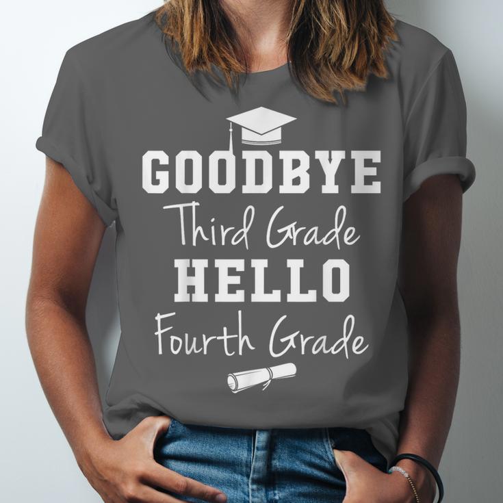 Goodbye 3rd Grade Hello 4th Grade Graduation Unisex Jersey T-Shirt